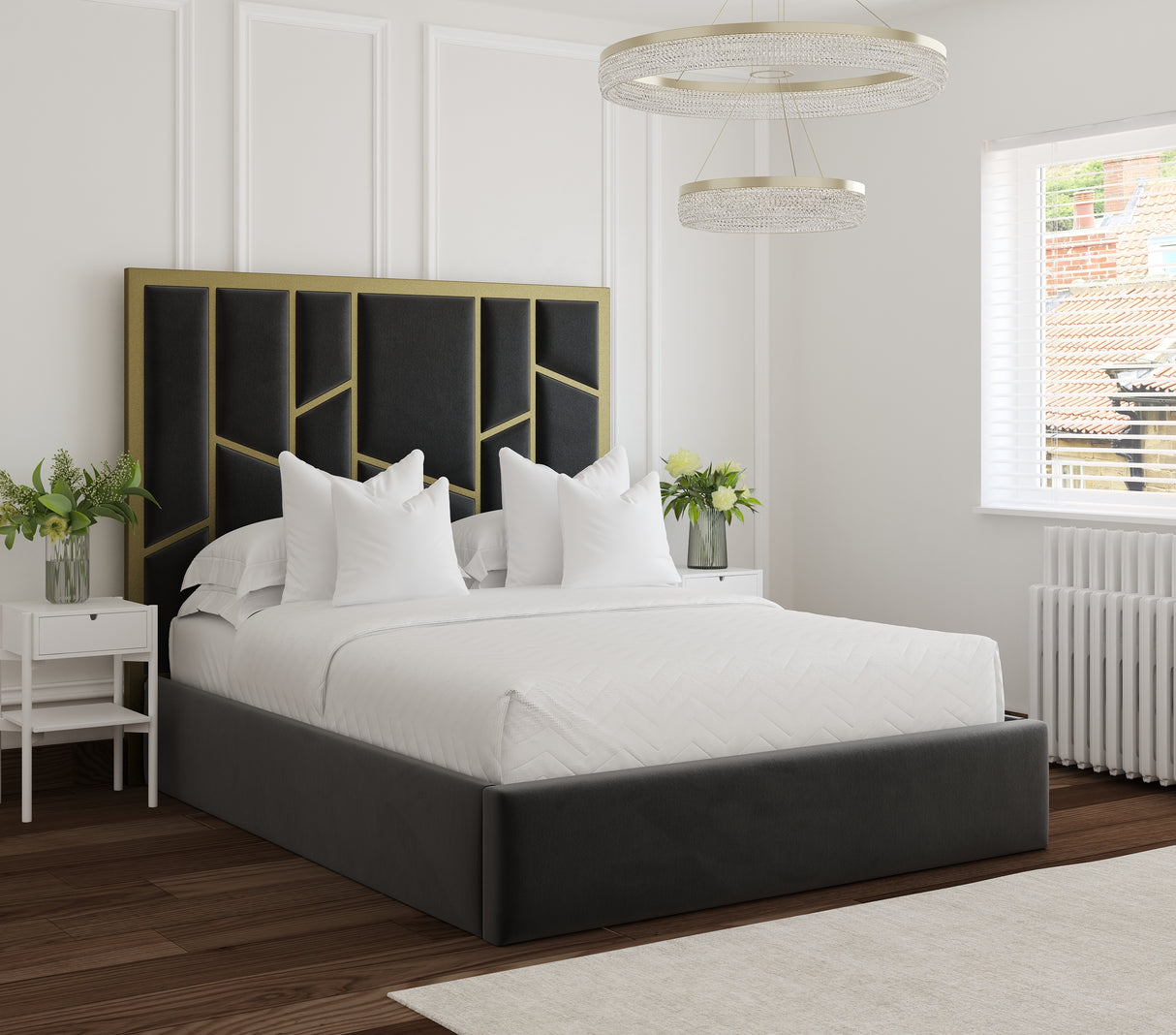 Aurelio Gold Bed Frame