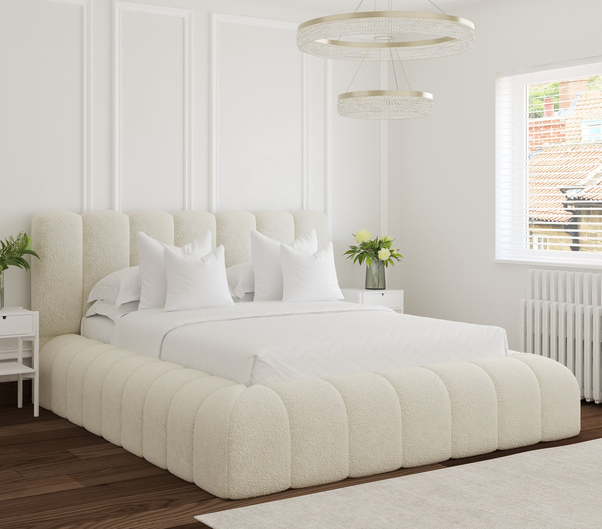 Boclara Bouclé Bed Frame