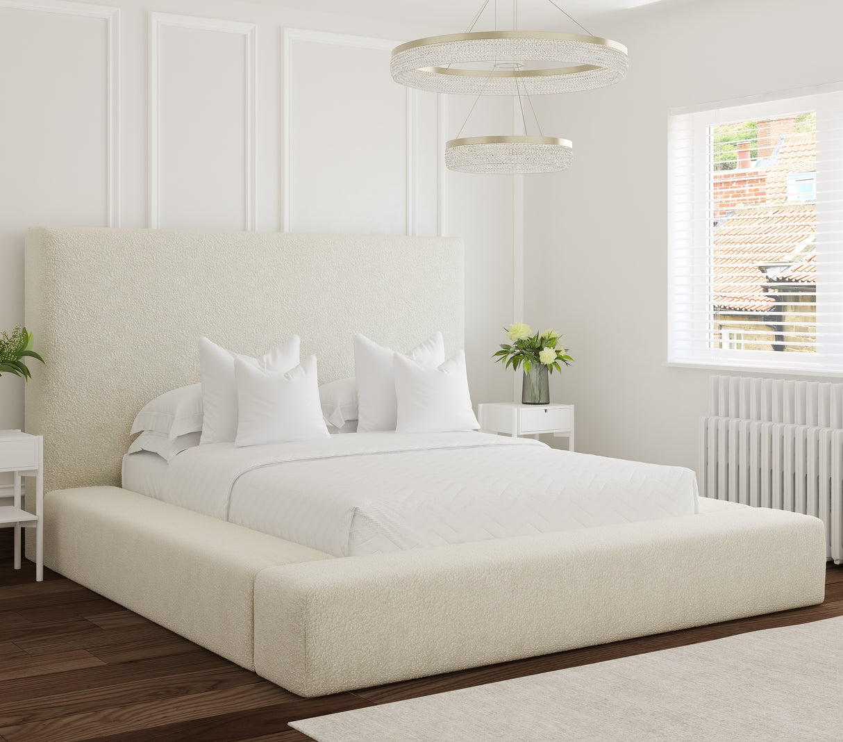 Altara Bouclé Bed Frame