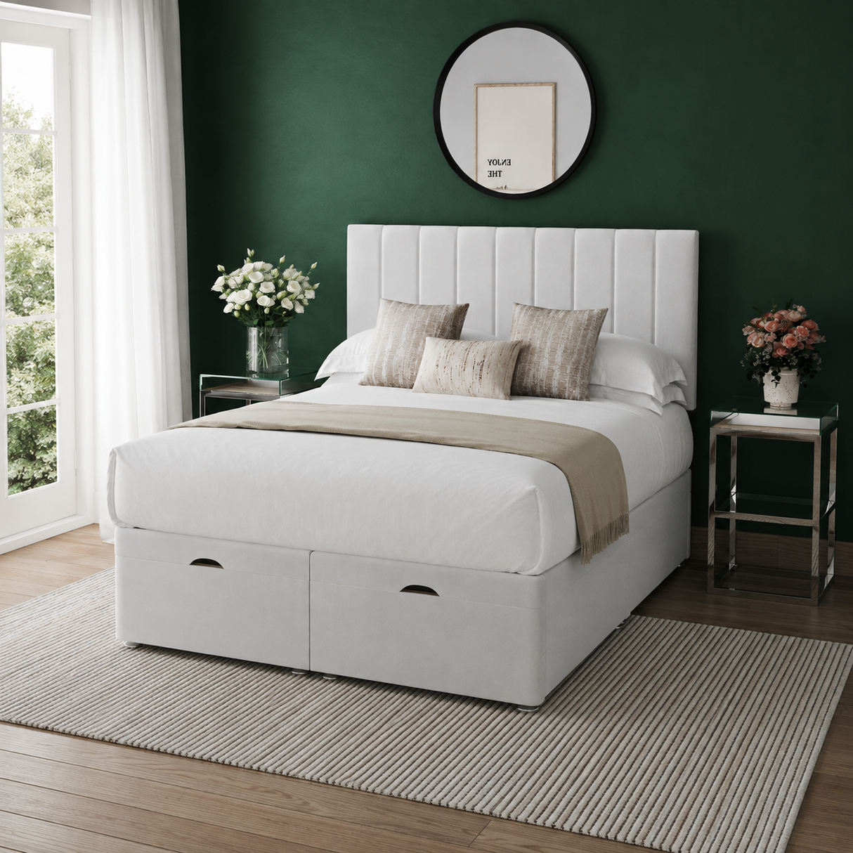 Apollo 9 Panel Ottoman Divan Bed