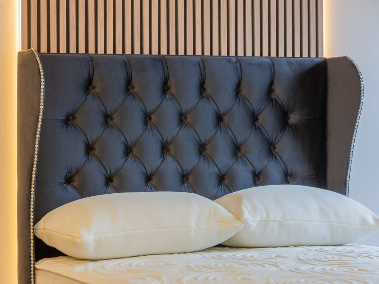 Chesterfield Curved Winged 54"Inch Headboard