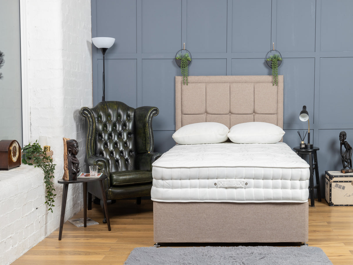 Venice Cubed Divan Bed Set With Mattress Options