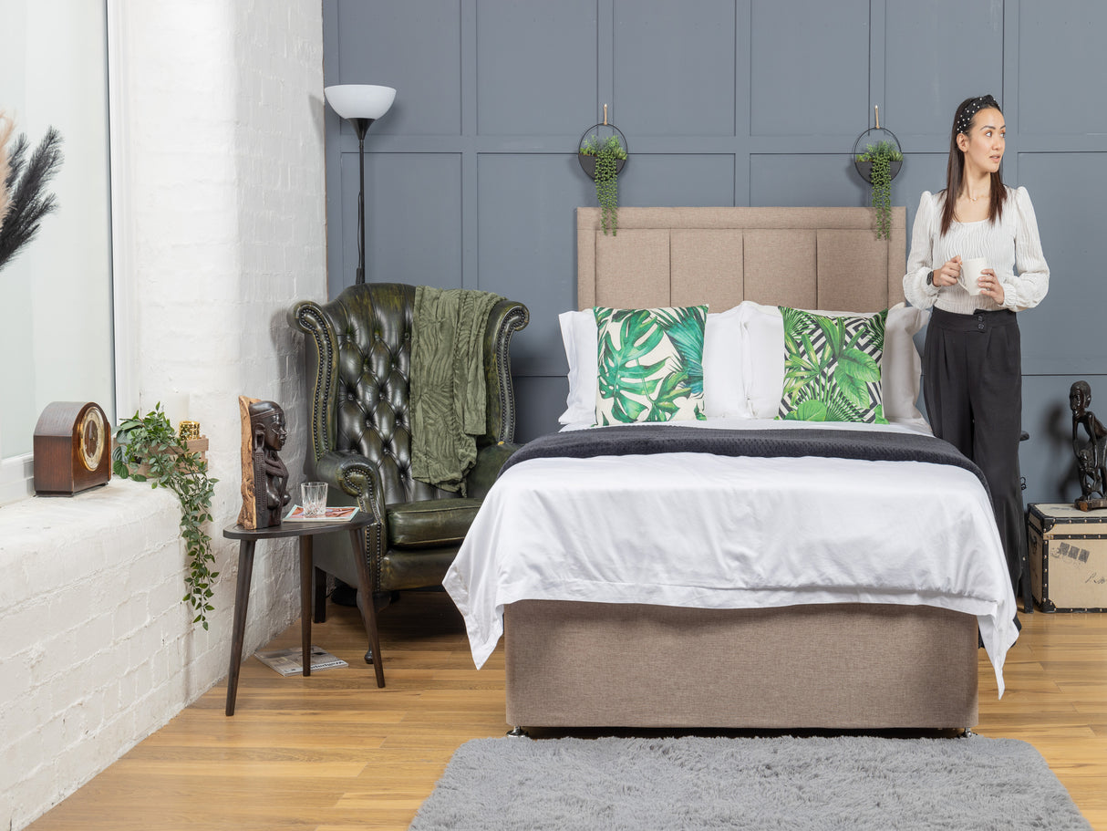 Venice Cubed Divan Bed Set With Mattress Options