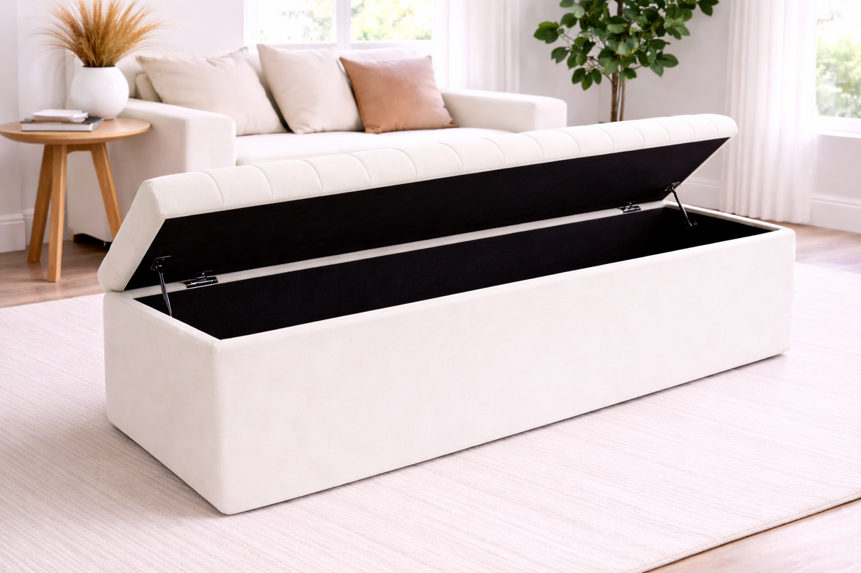 Chesterfield Padded Ottoman Blanket Box