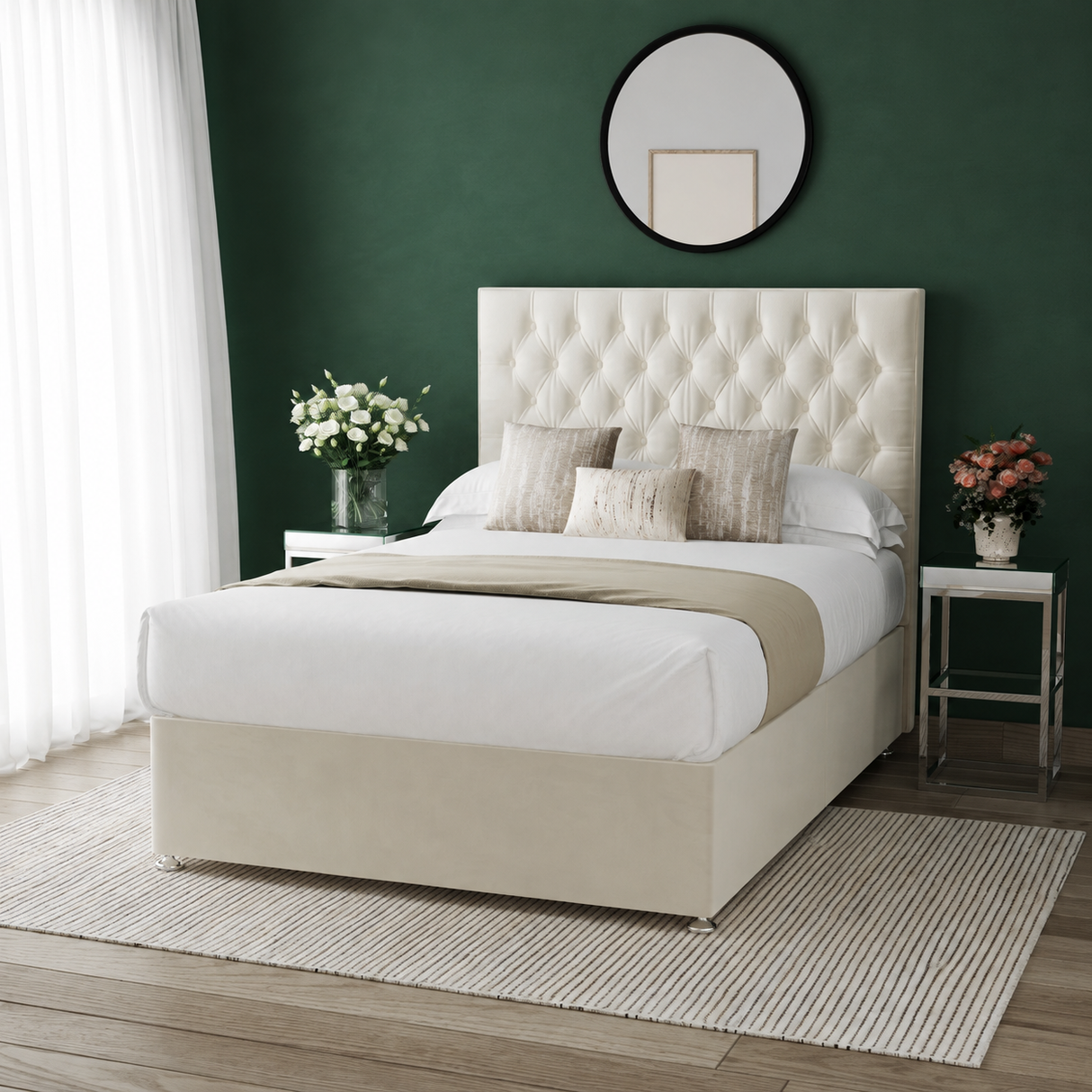 Chesterfield Divan Bed Set With Mattress Options