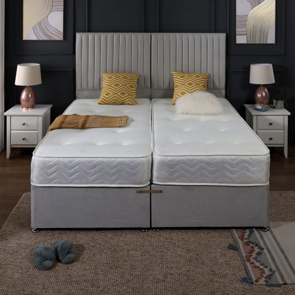 4 Seasons Zip and Link Divan Bed Set Everest Beds