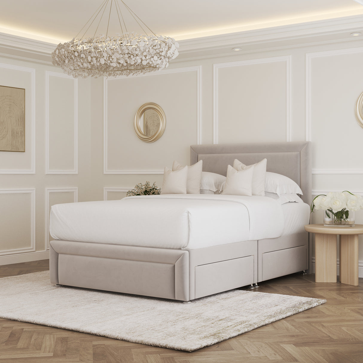 Glitz Divan Bed Base with Footboard