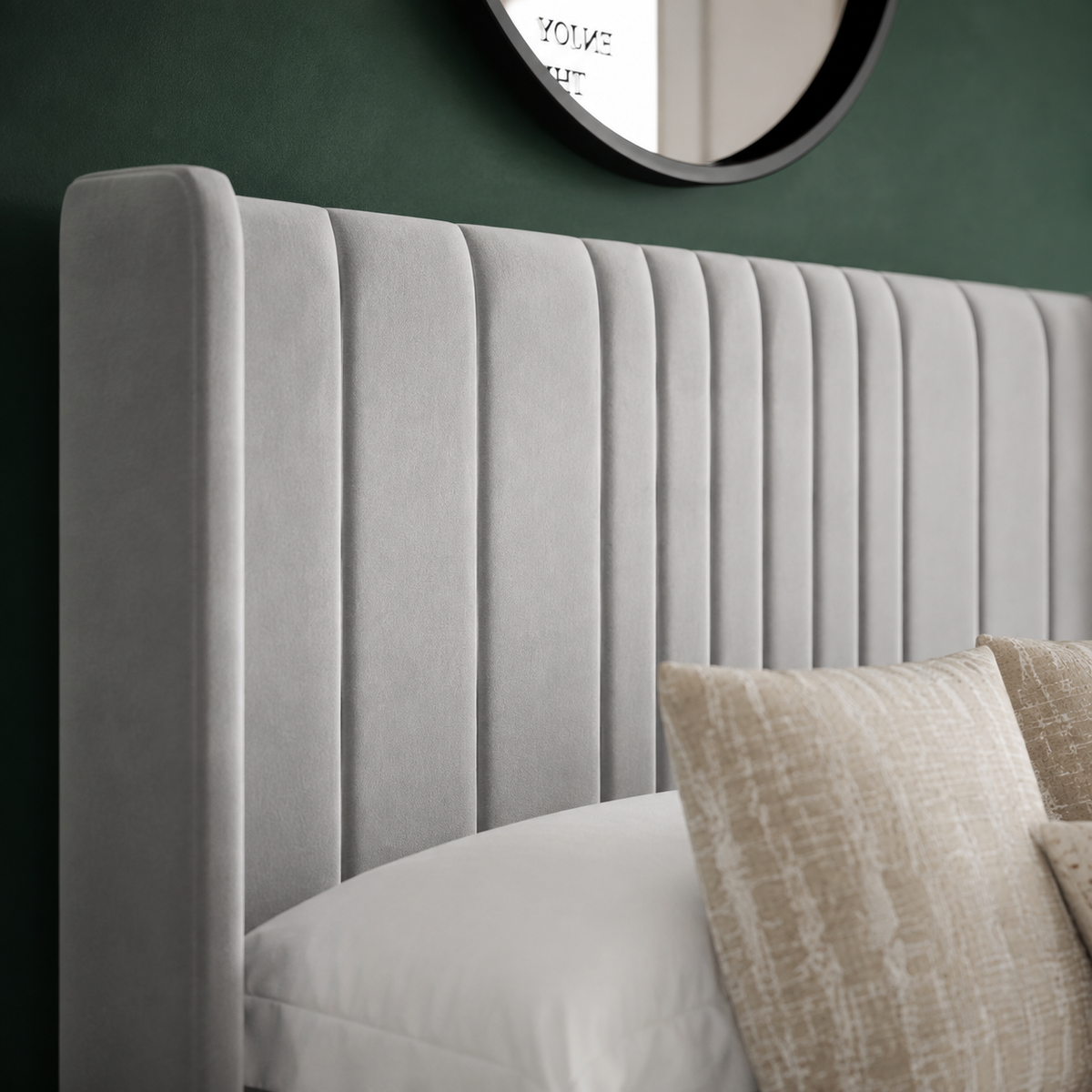 Mia Divan Bed Set with 54" Floorstanding Headboard