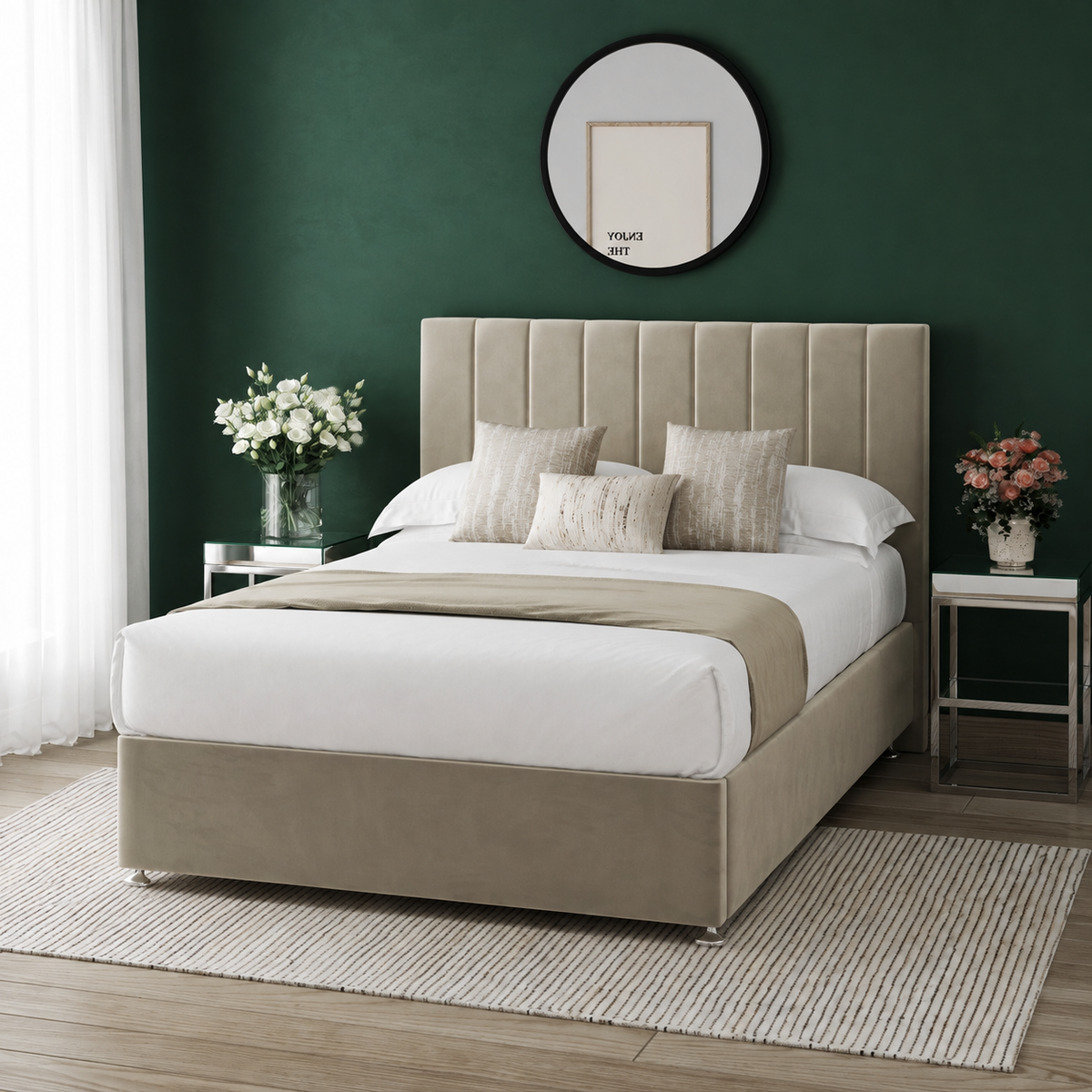 Modern Apollo Divan Bed Set with Mattress Options