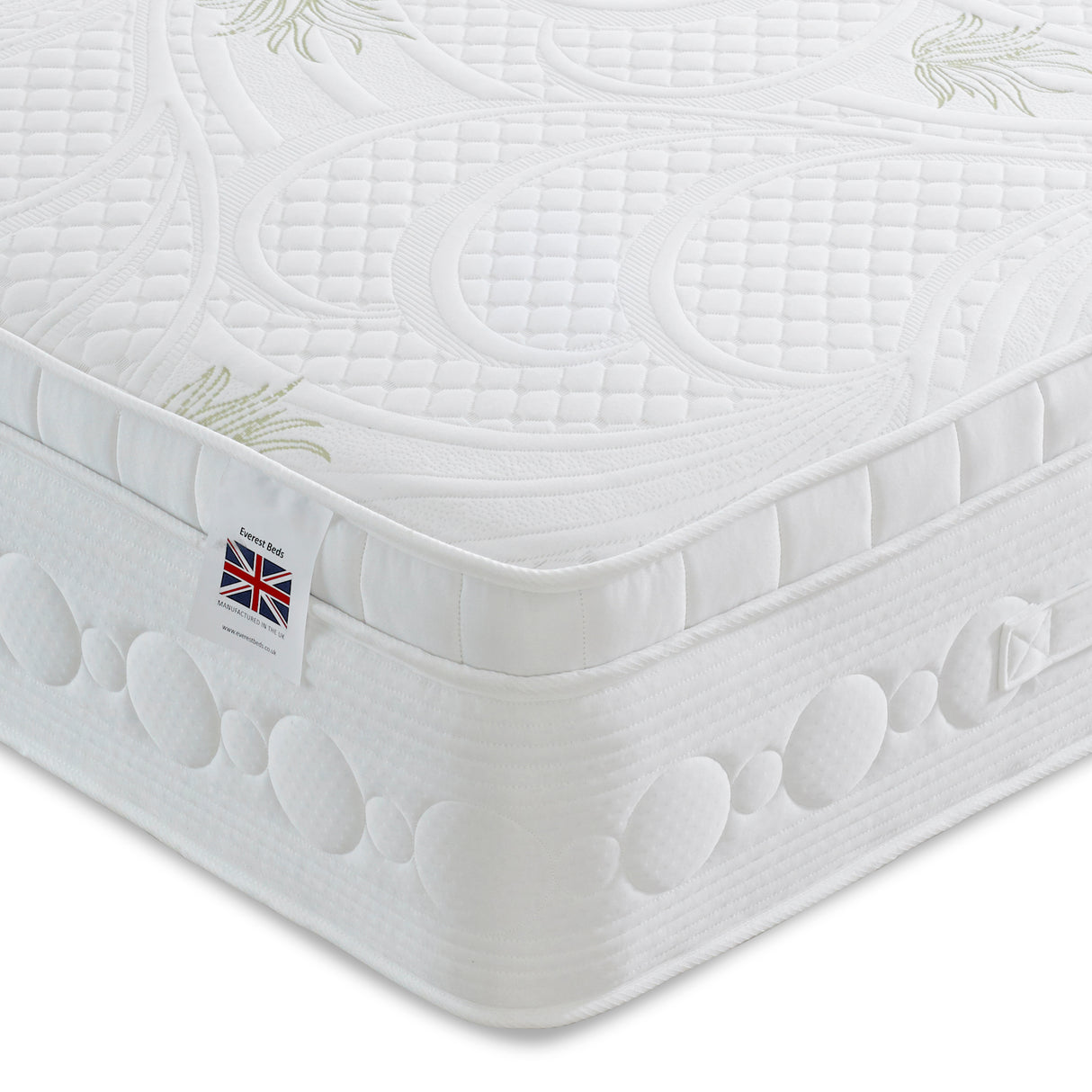Everest Aloe-Vera 2000 Pillow Box Pocket Gel Mattress Medium Firm