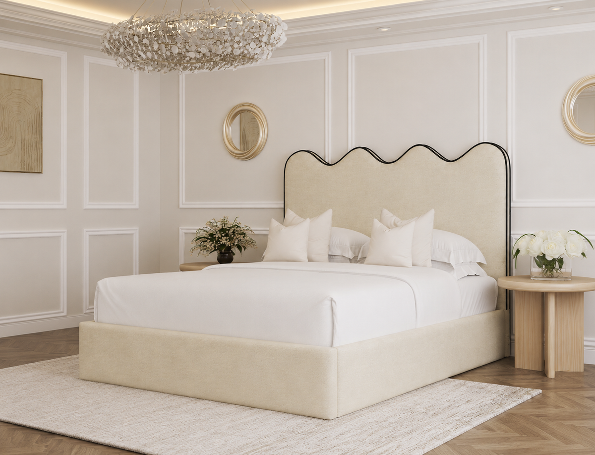 Ripple Upholstered Bed Frame