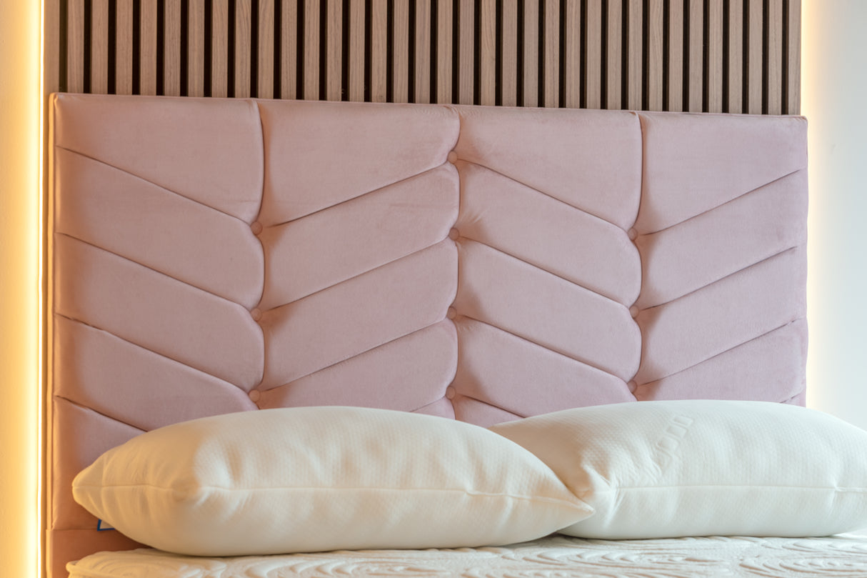 Rose Buttoned Headboard