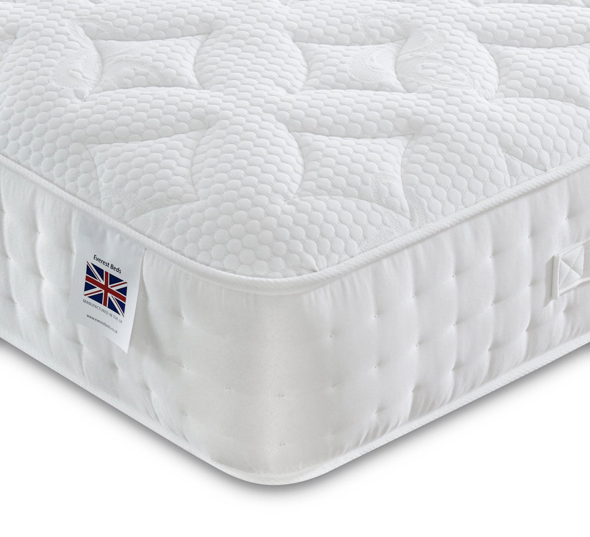 Everest Star 1000 Pocket Mattress Micro Quilted Soft Non Tufted