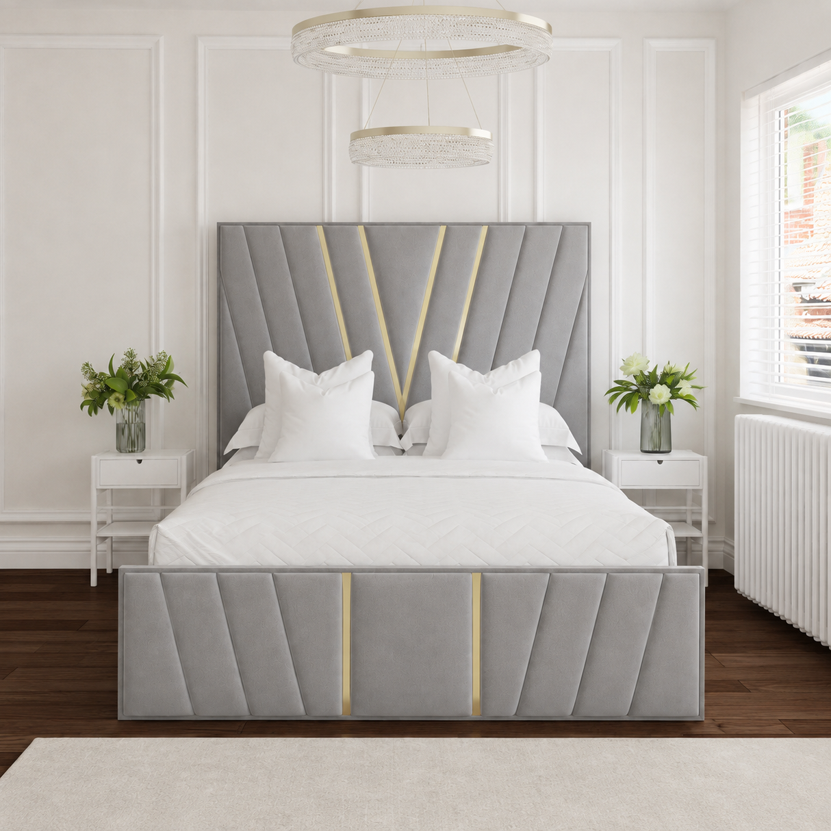 Velora Gold Bed Frame