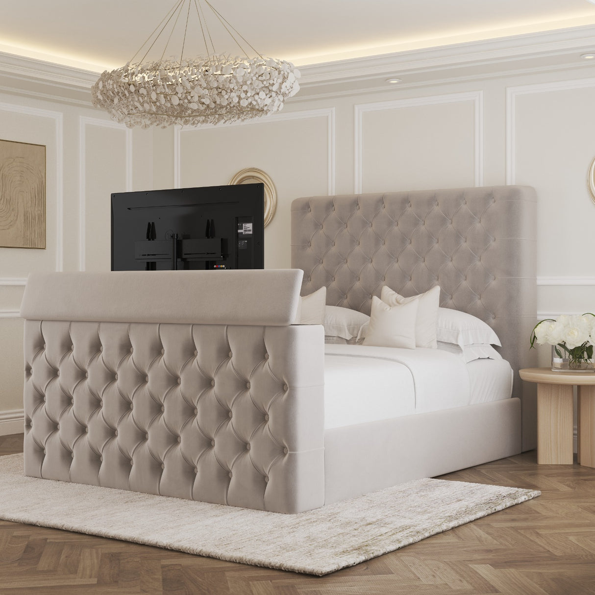 Soraya Upholstered TV Bed Frame