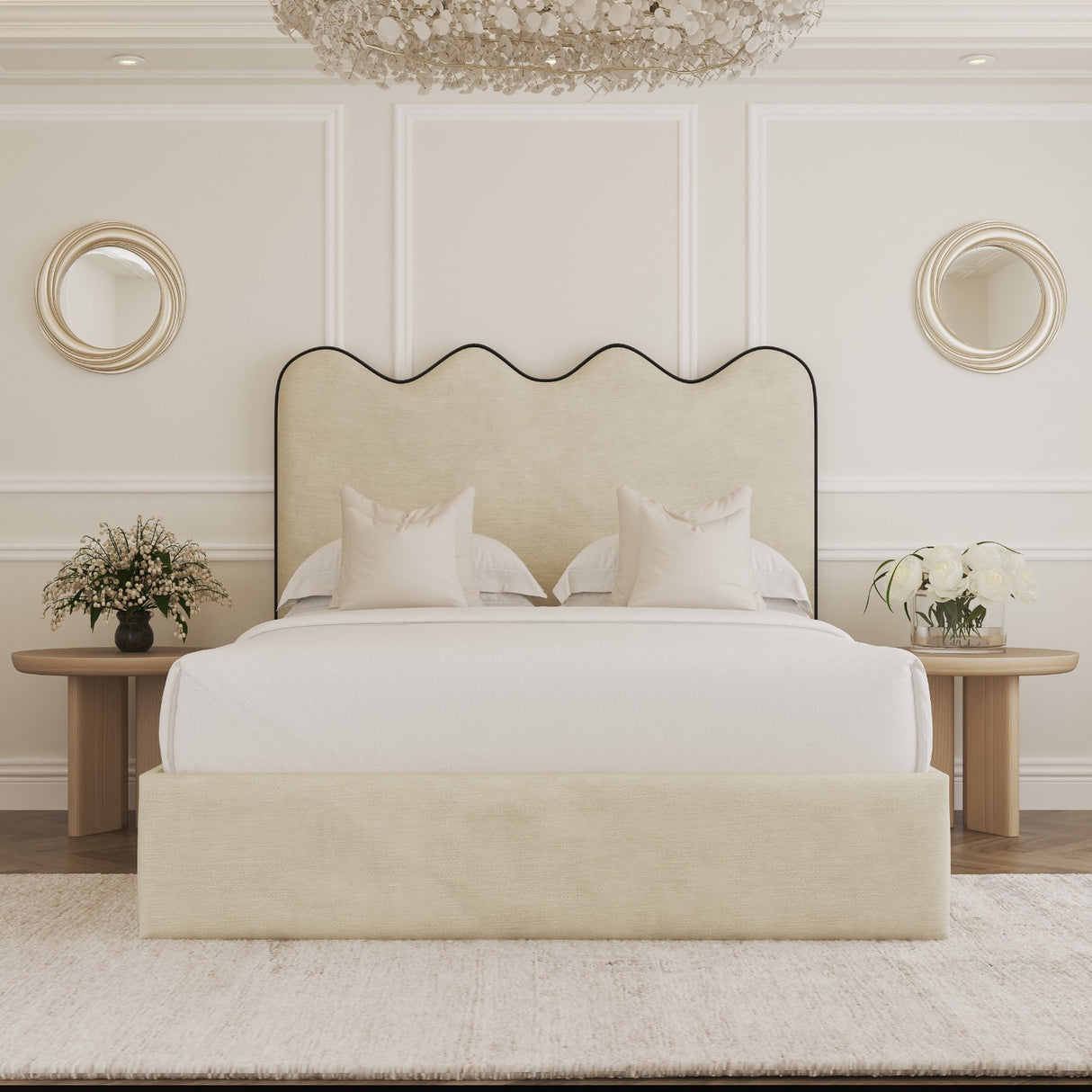 Ripple Upholstered Bed Frame