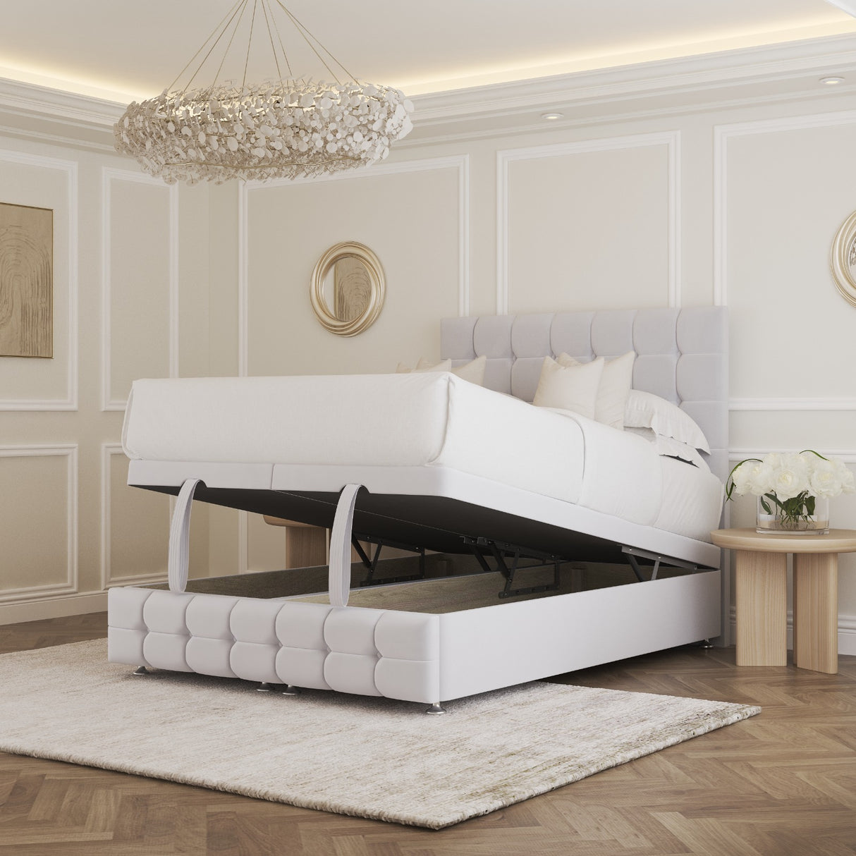 Juliette Ottoman Divan Bed With Footboard