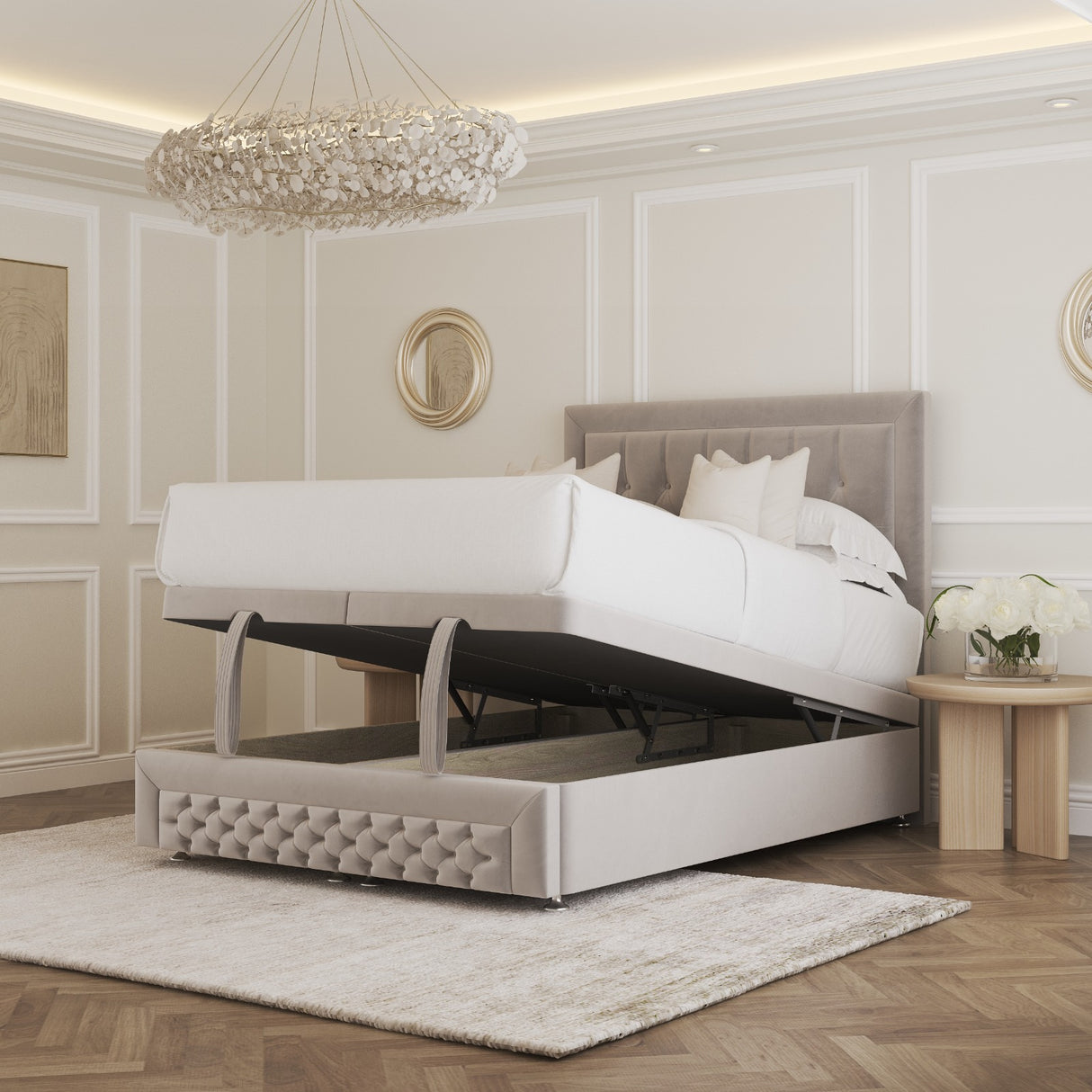 Miami Ottoman Divan Bed With Footboard