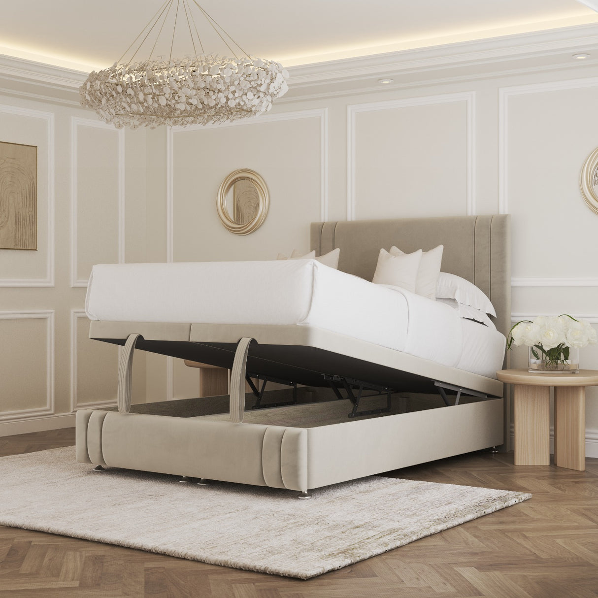 Savannah Ottoman Divan Bed with Footboard