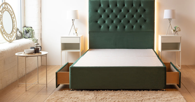 Chesterfield Divan Bed Set With Mattress Options