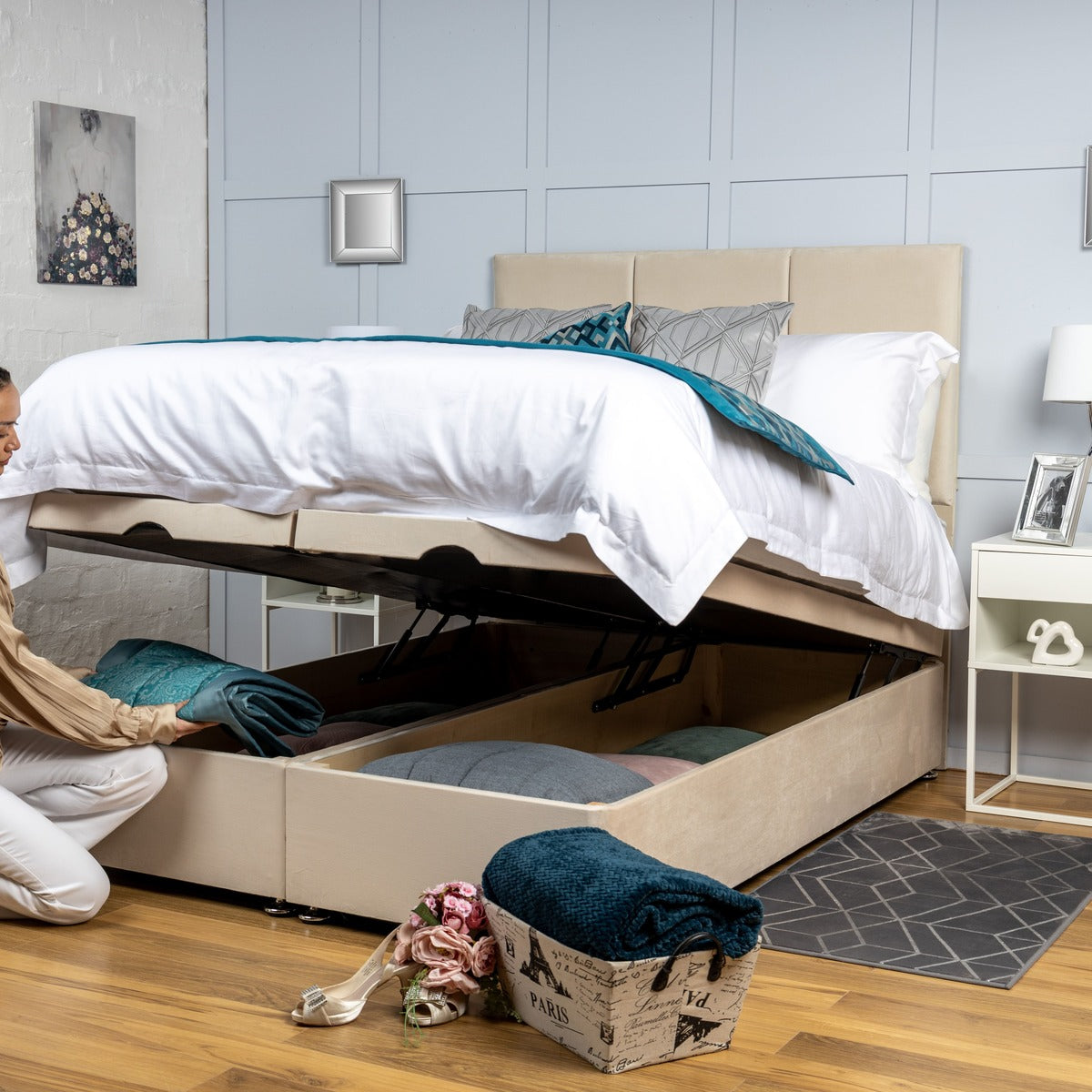 3 Panel Ottoman Divan Bed