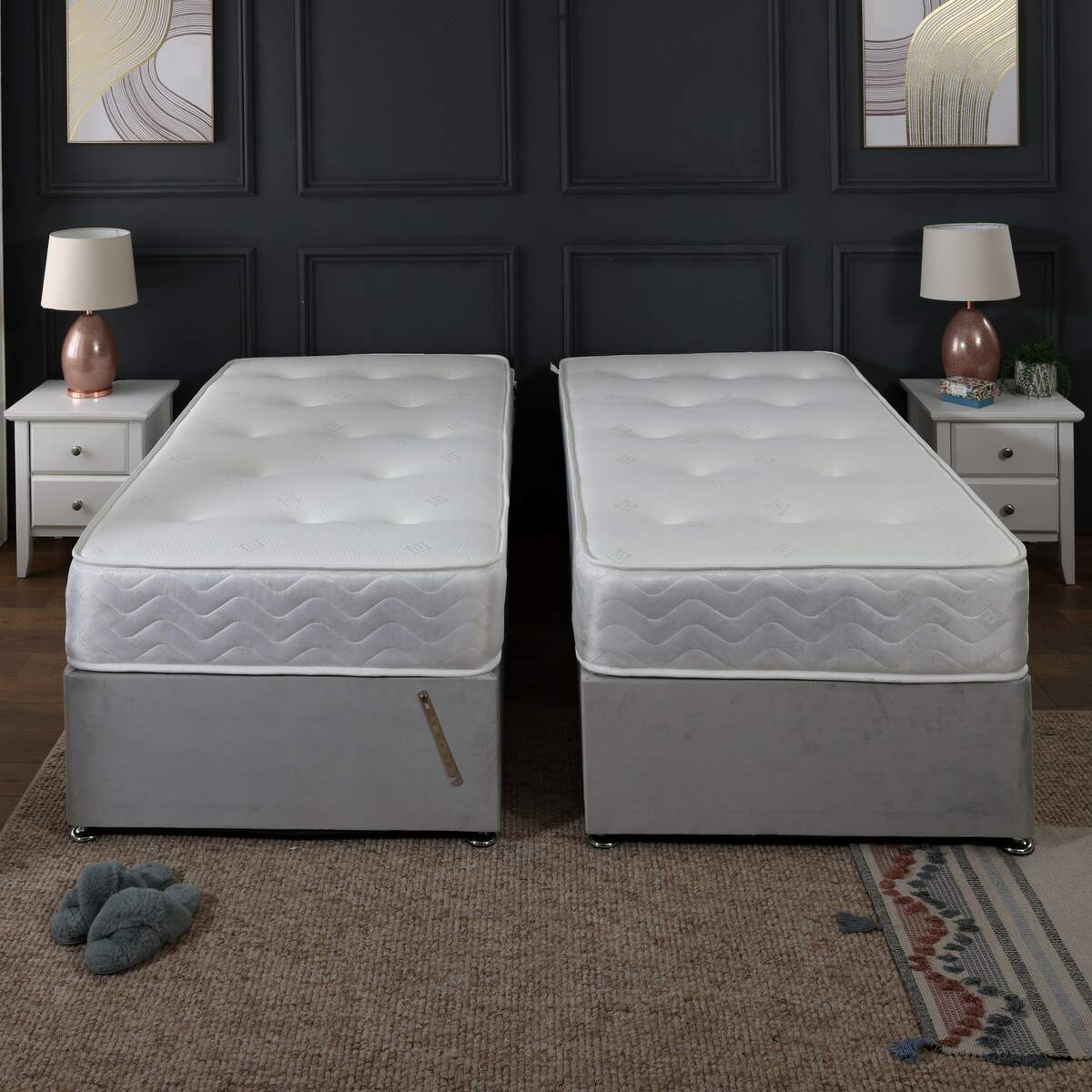 Orthopaedic Spring Firm Zip and Link Divan Bed Set