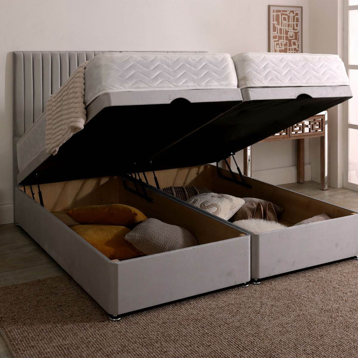 Orthopaedic Firm Zip and Link Ottoman Divan Set