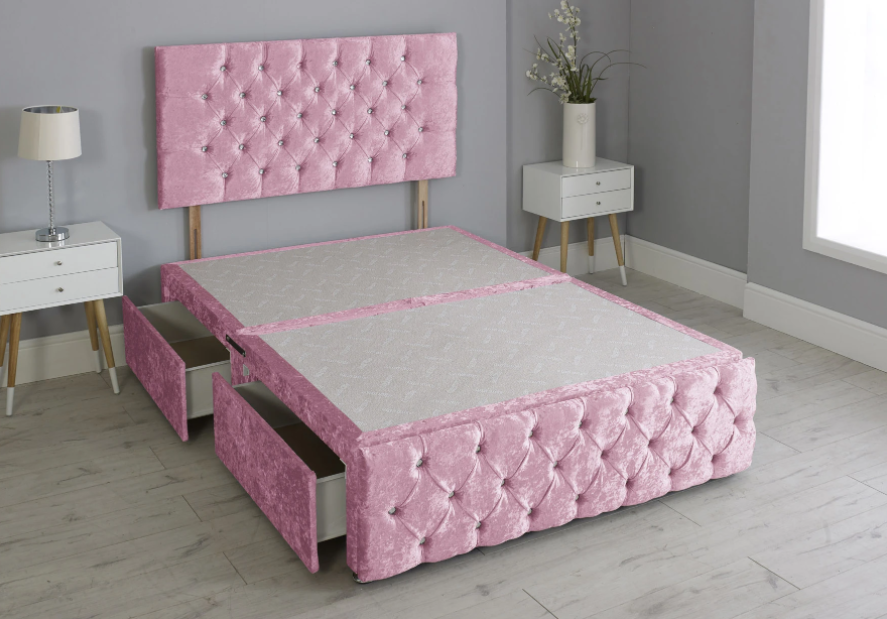Sweet Dreams Chesterfield Divan Bed Set with Headboard