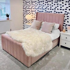 The Panel Wing Back Sleigh Bed