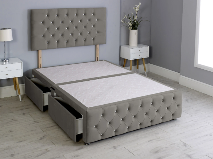 Sweet Dreams Chesterfield Divan Bed Set with Headboard
