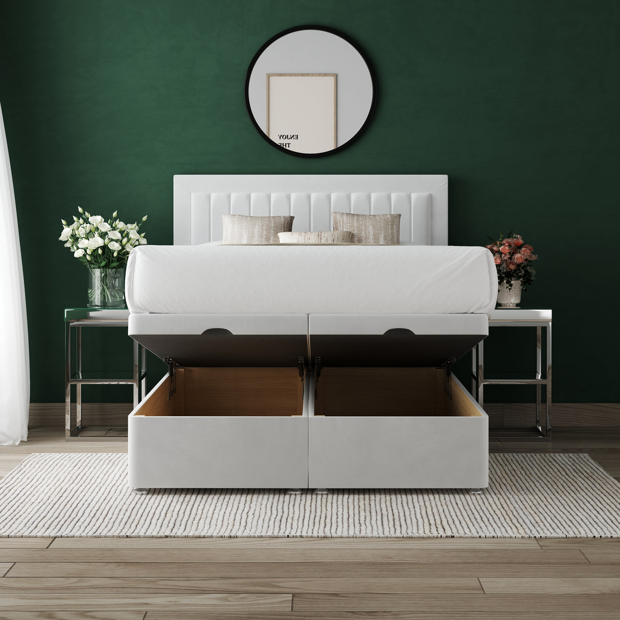 Olivia 12 Bumper Ottoman Divan Bed