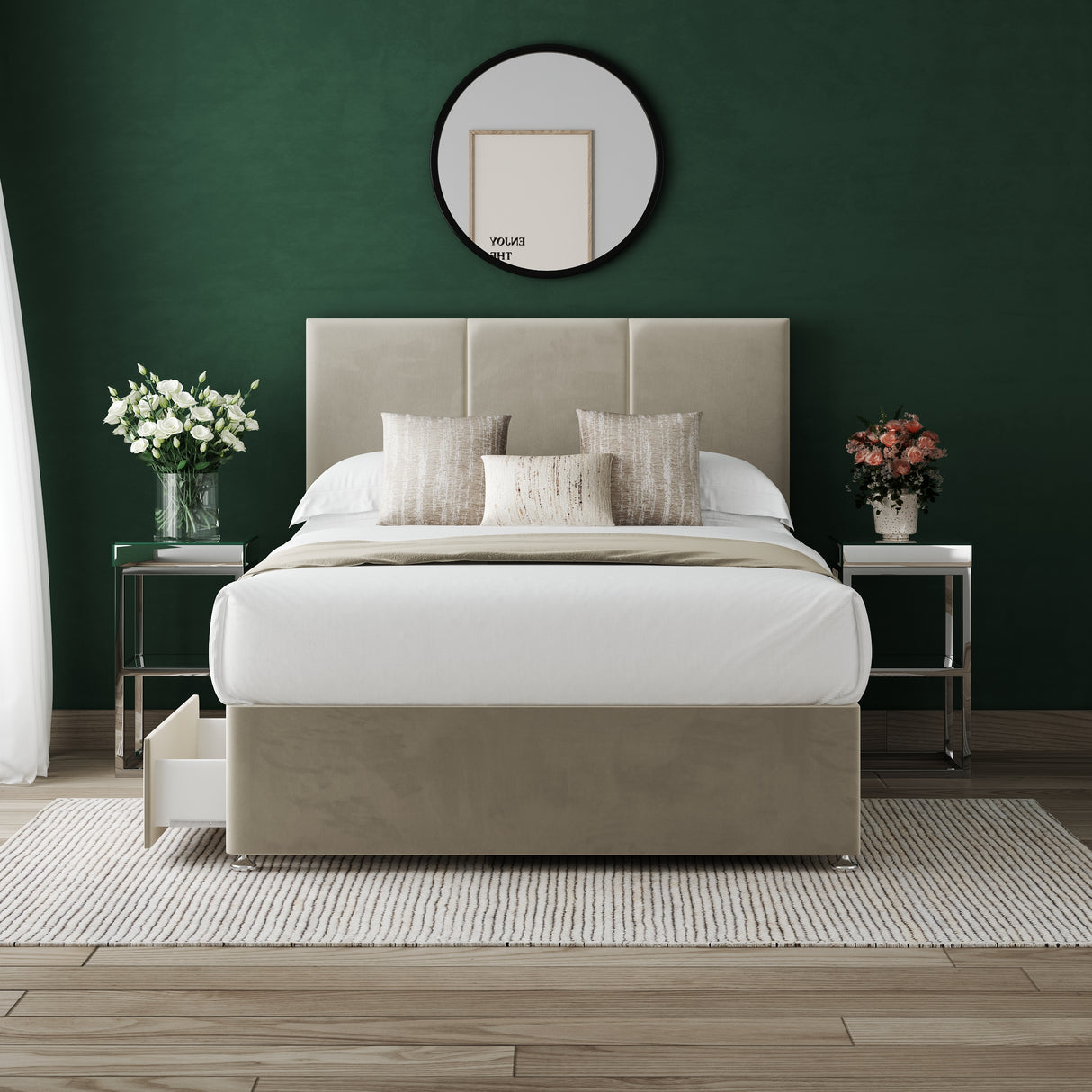3 Panel Divan Bed Set With Mattress Options