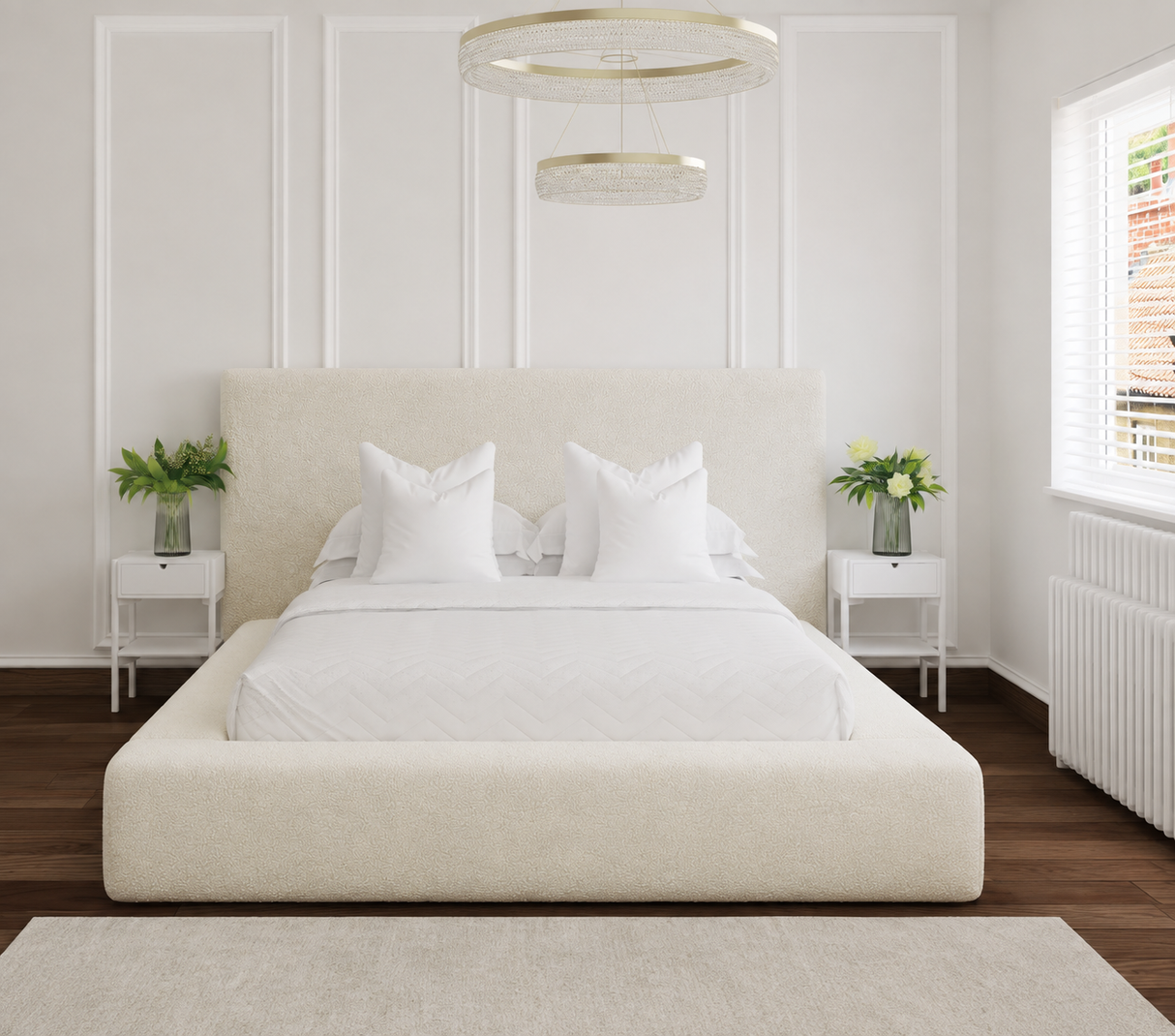 Altara Bouclé Bed Frame