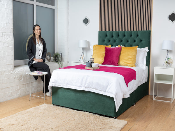 Chesterfield Divan Bed Set With Mattress Options