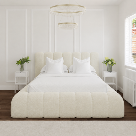 Boclara Bouclé Bed Frame