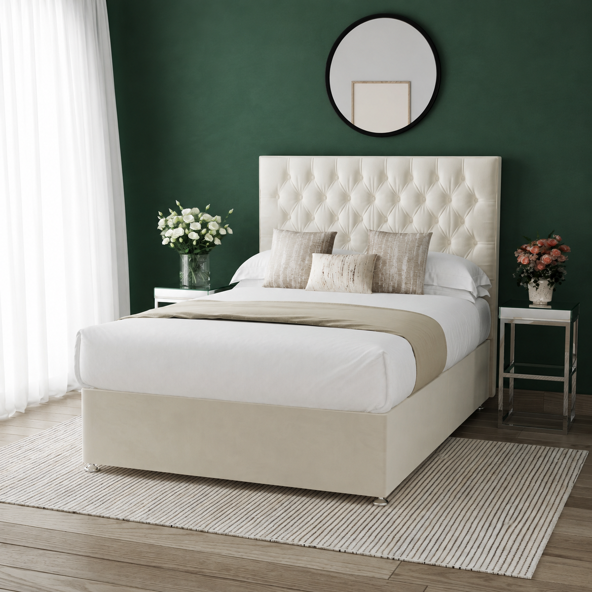 Chesterfield Divan Bed Set With Mattress Options