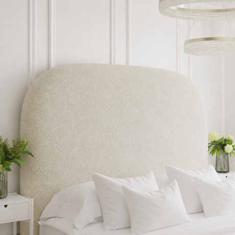 Curvea Bouclé Bed Frame