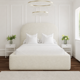 Curvea Bouclé Bed Frame