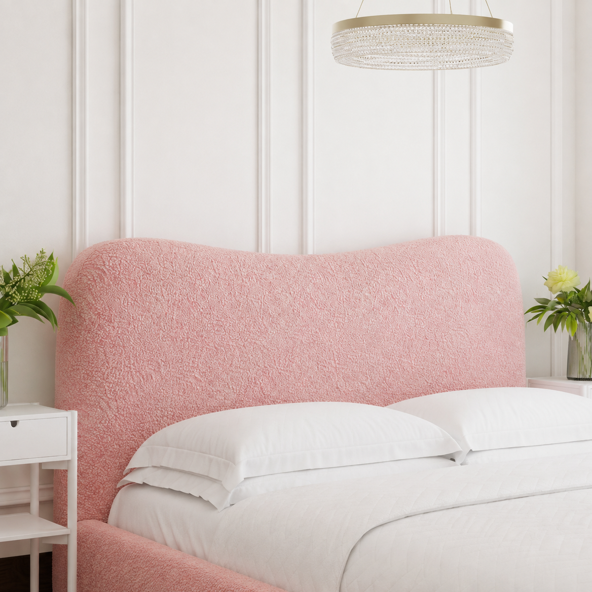Lunora Bouclé Bed Frame