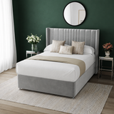 Mia Divan Bed Set with 54" Floorstanding Headboard