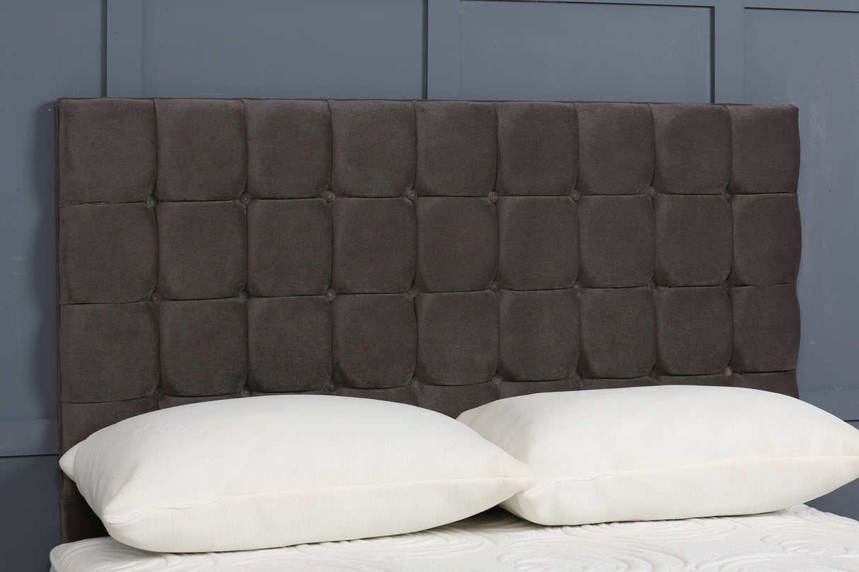 Omega Buttoned Upholstered Headboard