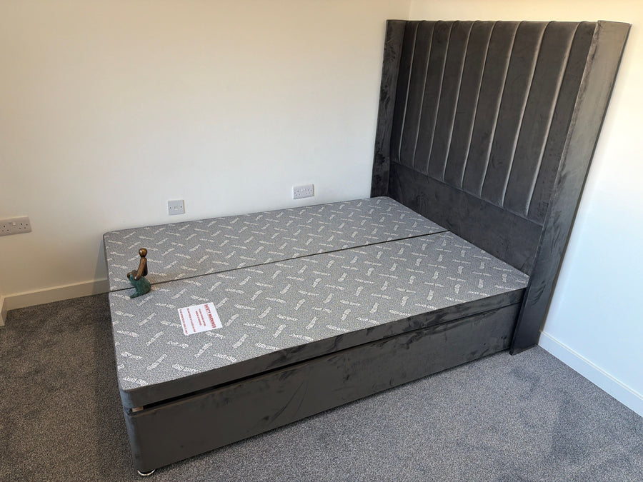 Hilton Ottoman · Grey Plush