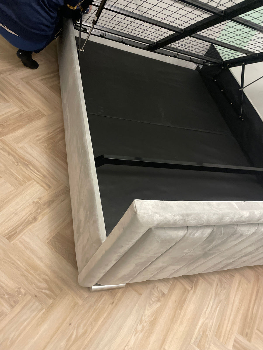 Olivia 12 Bed Frame · Silver Plush