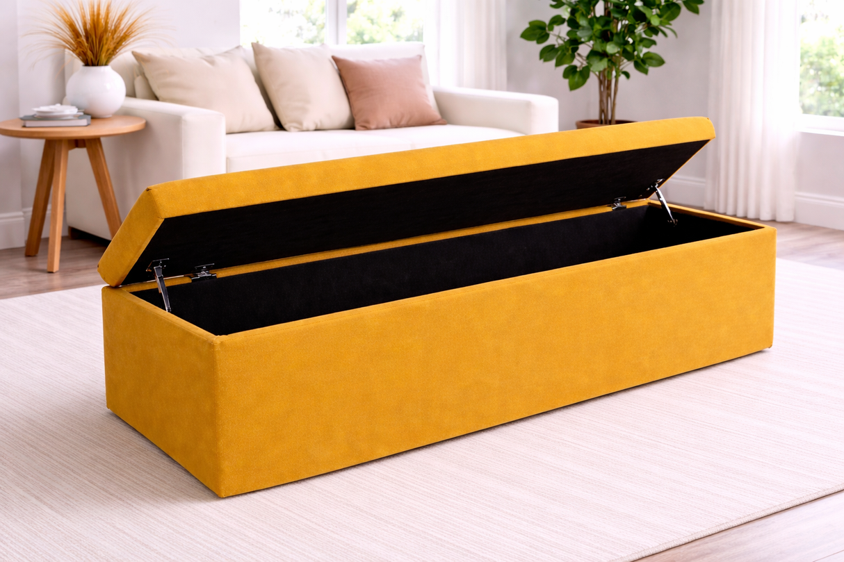 Plain Ottoman Blanket Box