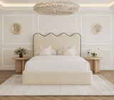 Ripple Upholstered Bed Frame