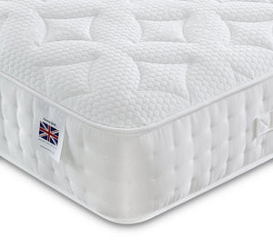 Everest Star 1000 Pocket Mattress Micro Quilted Soft Non Tufted