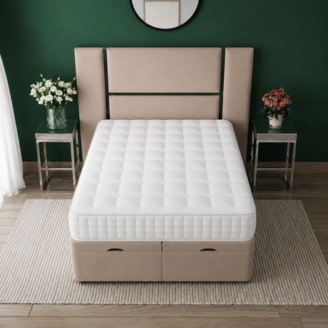 Velour Grand Ottoman Divan Bed