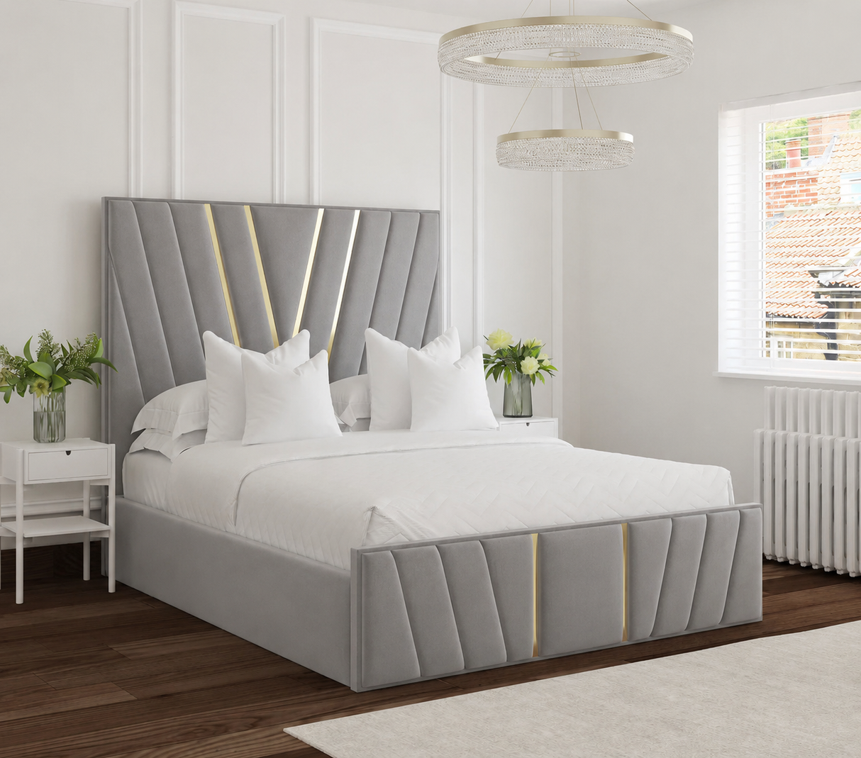 Velora Gold Bed Frame