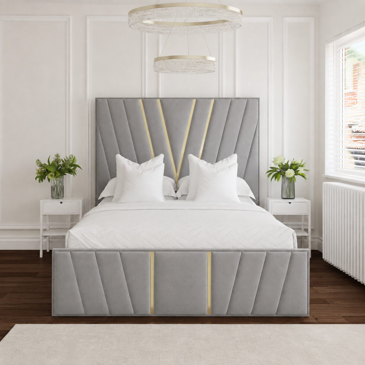 Velora Gold Bed Frame