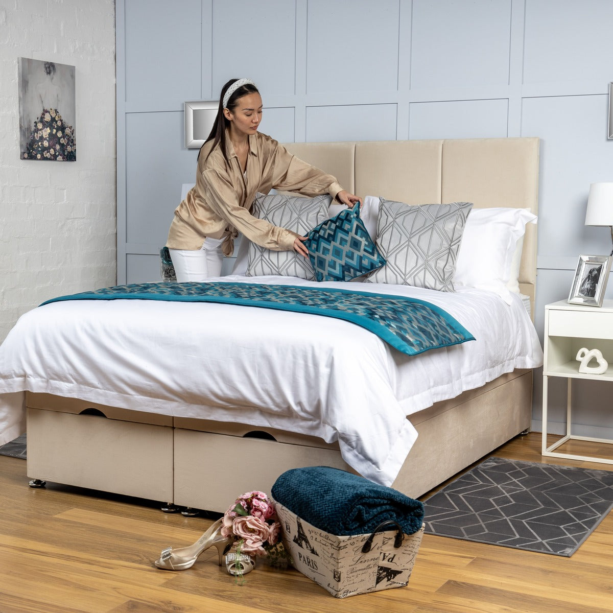 3 Panel Ottoman Divan Bed Everest Beds